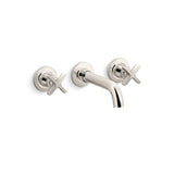 Kohler - CastiaE by Studio McGee Wall-mount bathroom sink faucet trim, 1.2 gpm - Vibrant Polished Nickel
