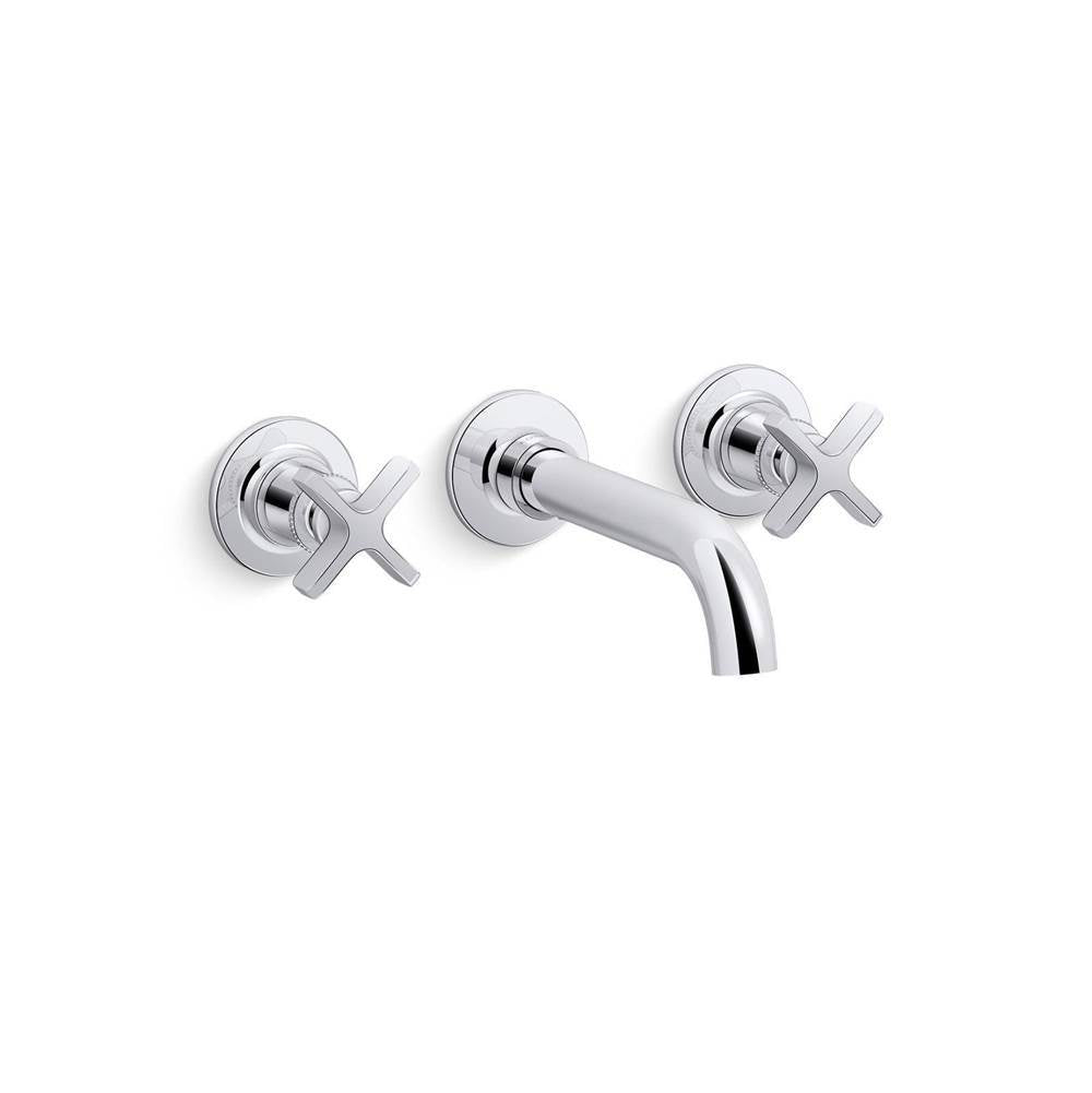 Kohler - CastiaE by Studio McGee Wall-mount bathroom sink faucet trim, 1.2 gpm - Polished Chrome