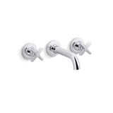 Kohler - CastiaE by Studio McGee Wall-mount bathroom sink faucet trim, 1.2 gpm - Polished Chrome