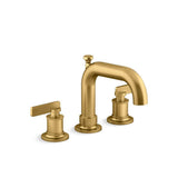 Kohler - CastiaE by Studio McGee Deck-mount bath faucet trim with diverter - Vibrant Brushed Moderne Brass