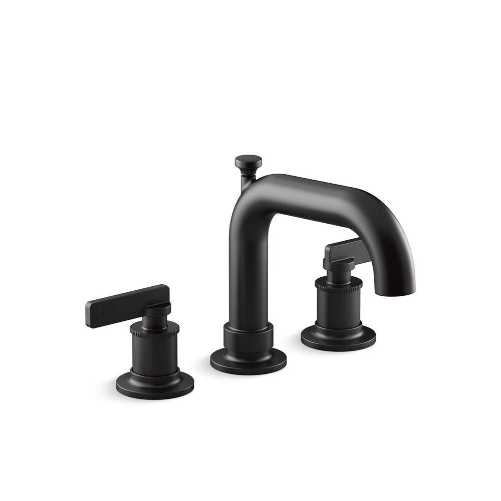 Kohler - CastiaE by Studio McGee Deck-mount bath faucet trim with diverter - Matte Black