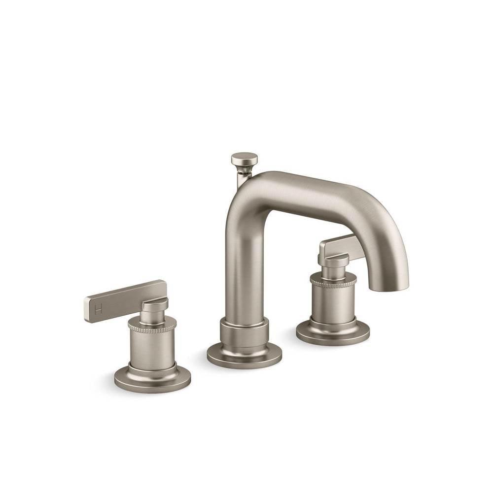 Kohler - CastiaE by Studio McGee Deck-mount bath faucet trim with diverter - Vibrant Brushed Nickel