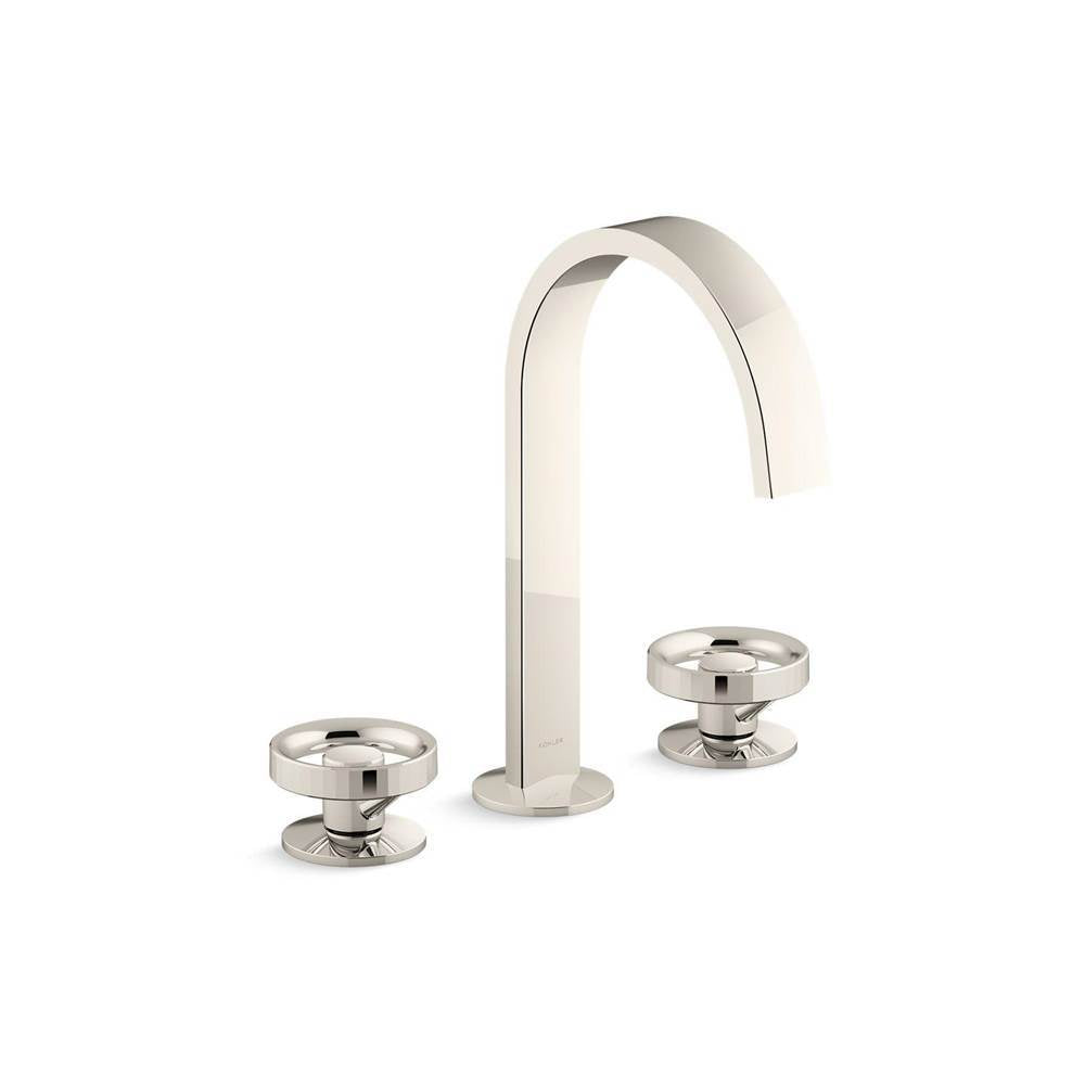 Kohler - Components Bathroom sink faucet spout with Ribbon design, 1.2 gpm - Vibrant Polished Nickel