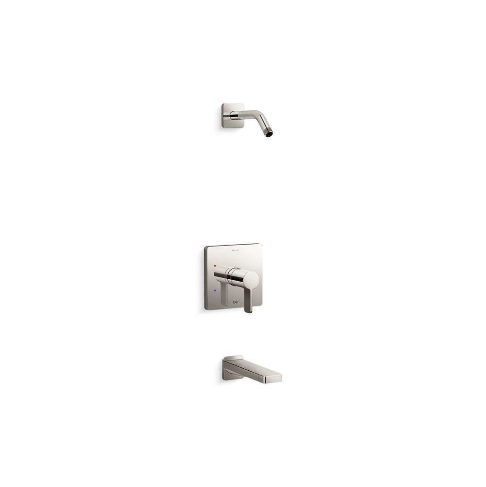 Kohler - Parallel Rite-Temp bath and shower trim kit, without showerhead - Vibrant Polished Nickel