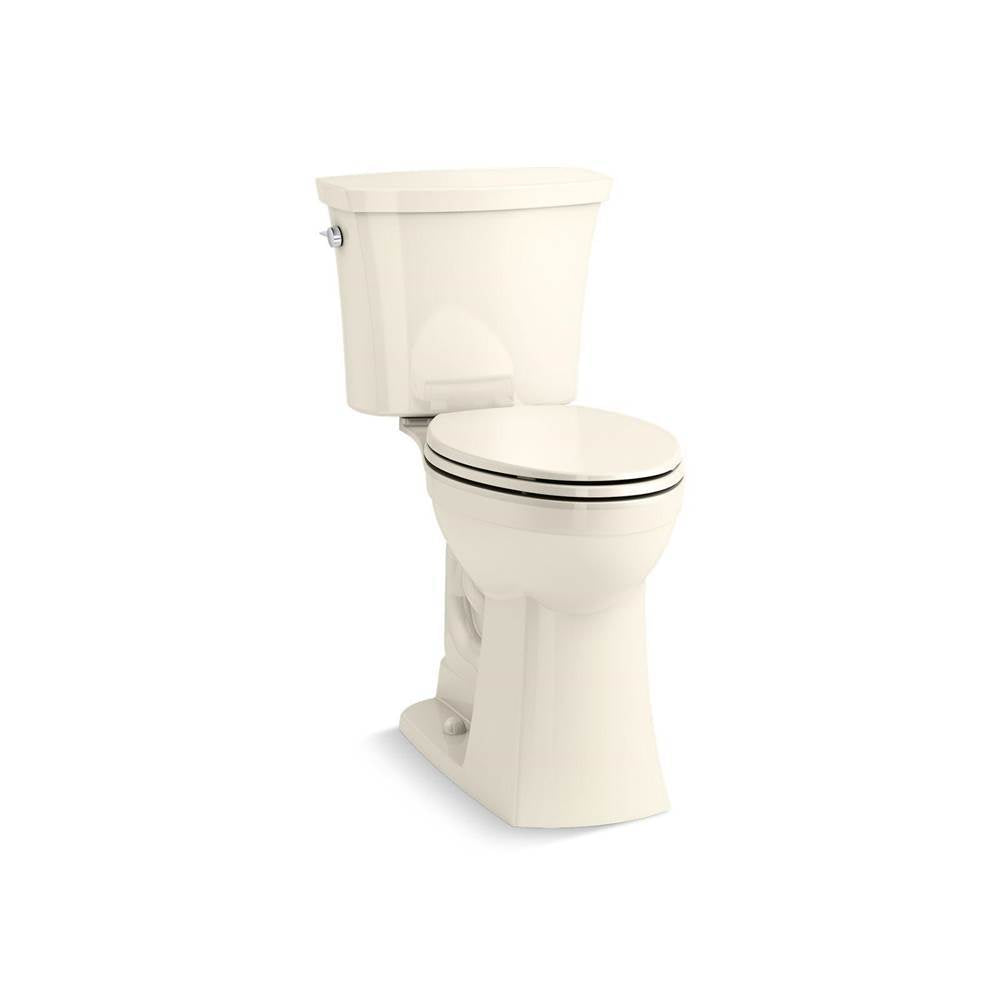 Kohler - Kelston Tall two-piece elongated toilet, 1.28 gpf - Biscuit