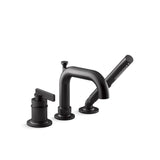 Kohler - CastiaE by Studio McGee Deck-mount bath faucet with handshower - Matte Black