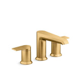 Kohler - Hint Deck-mount bath faucet trim - Vibrant Brushed Moderne Brass