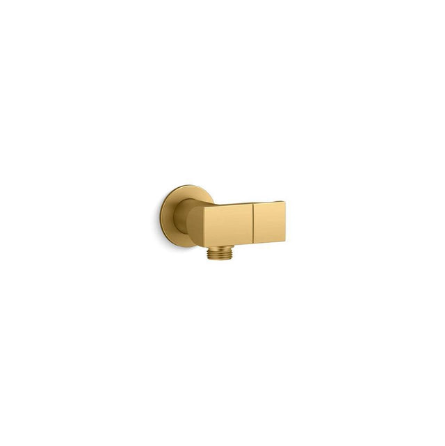 Kohler - Exhale Wall-mount handshower holder with supply elbow and check valve - Vibrant Brushed Moderne Brass