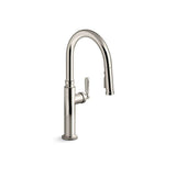Kohler - EdalynE by Studio McGee Pull-down kitchen sink faucet with three-function sprayhead - Vibrant Polished Nickel
