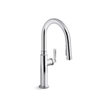 Kohler - EdalynE by Studio McGee Pull-down kitchen sink faucet with three-function sprayhead - Polished Chrome