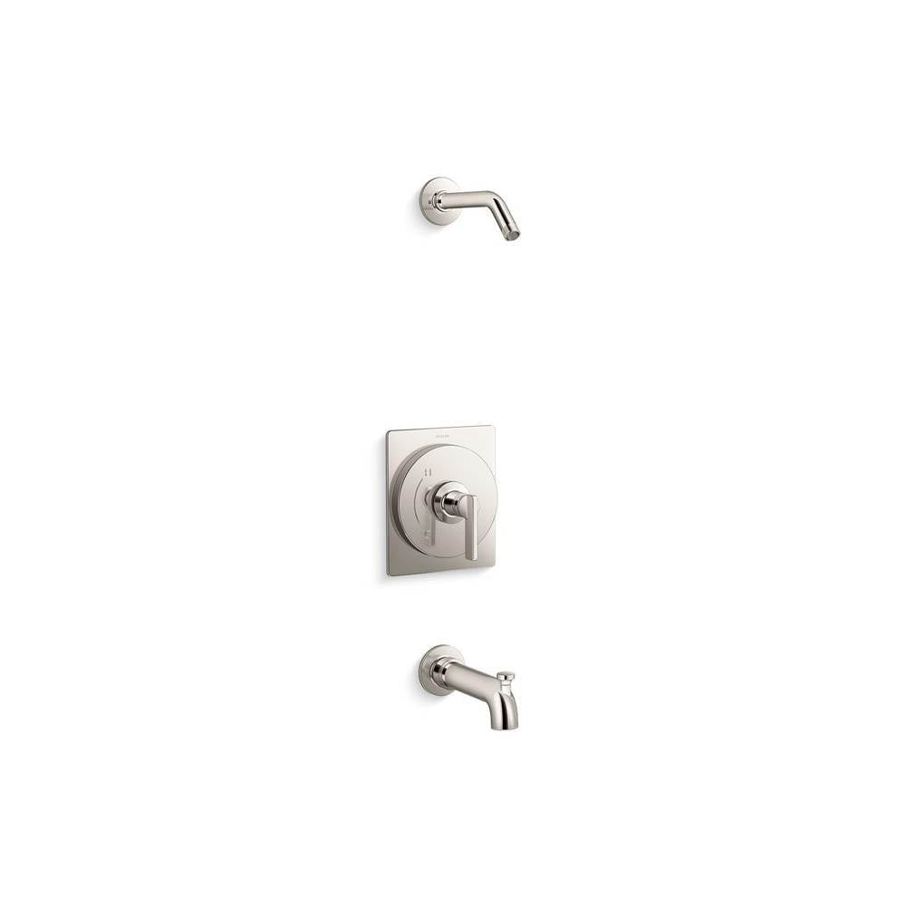 Kohler - CastiaE by Studio McGee Rite-Temp bath and shower trim kit, without showerhead - Vibrant Polished Nickel