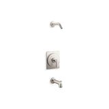 Kohler - CastiaE by Studio McGee Rite-Temp bath and shower trim kit, without showerhead - Vibrant Polished Nickel