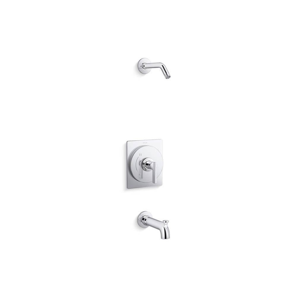 Kohler - CastiaE by Studio McGee Rite-Temp bath and shower trim kit, without showerhead - Polished Chrome