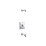 Kohler - CastiaE by Studio McGee Rite-Temp bath and shower trim kit, without showerhead - Polished Chrome