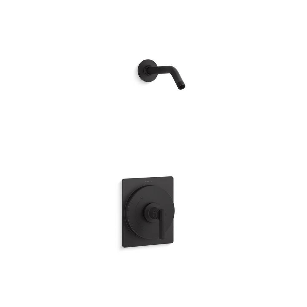 Kohler - CastiaE by Studio McGee Rite-Temp shower trim kit, without showerhead - Matte Black