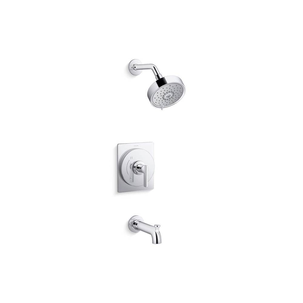 Kohler - CastiaE by Studio McGee Rite-Temp bath and shower trim kit, 2.5 gpm - Polished Chrome