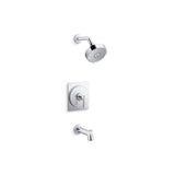 Kohler - CastiaE by Studio McGee Rite-Temp bath and shower trim kit, 2.5 gpm - Polished Chrome