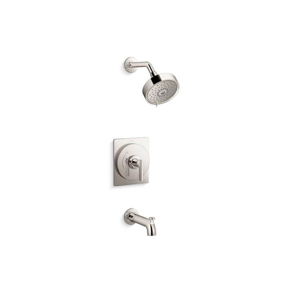 Kohler - CastiaE by Studio McGee Rite-Temp bath and shower trim kit, 2.5 gpm - Vibrant Polished Nickel