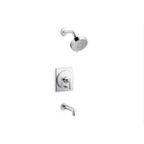 Kohler - CastiaE by Studio McGee Rite-Temp bath and shower trim kit, 1.75 gpm - Polished Chrome