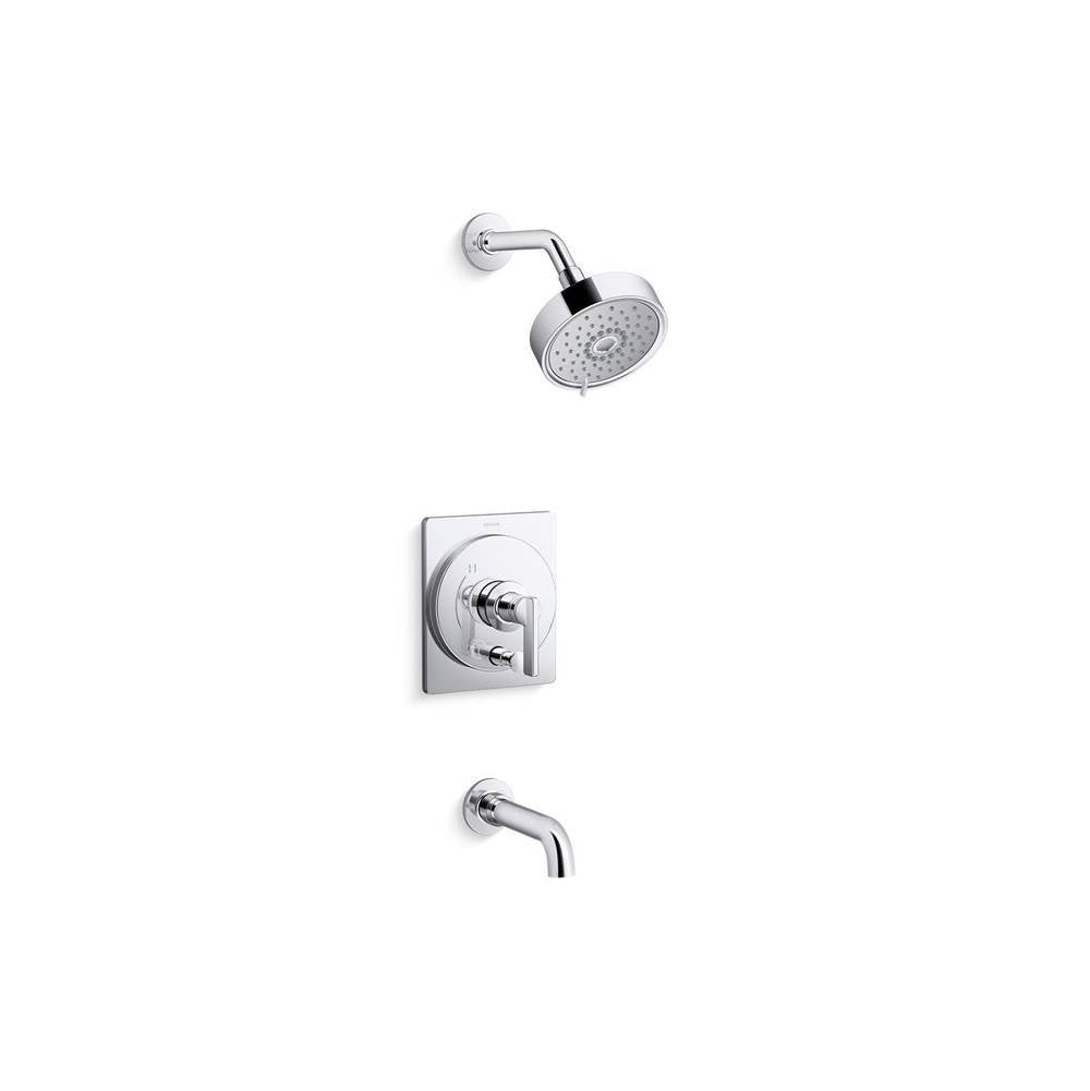 Kohler - CastiaE by Studio McGee Rite-Temp bath and shower trim kit, 2.5 gpm - Polished Chrome