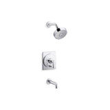 Kohler - CastiaE by Studio McGee Rite-Temp bath and shower trim kit, 2.5 gpm - Polished Chrome