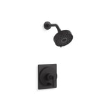 Kohler - CastiaE by Studio McGee Rite-Temp shower trim kit, 2.5 gpm - Matte Black