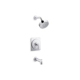 Kohler - CastiaE by Studio McGee Rite-Temp bath and shower trim kit, 1.75 gpm - Polished Chrome