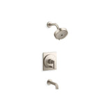 Kohler - CastiaE by Studio McGee Rite-Temp bath and shower trim kit, 1.75 gpm - Vibrant Brushed Nickel