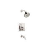 Kohler - CastiaE by Studio McGee Rite-Temp bath and shower trim kit, 2.5 gpm - Vibrant Polished Nickel
