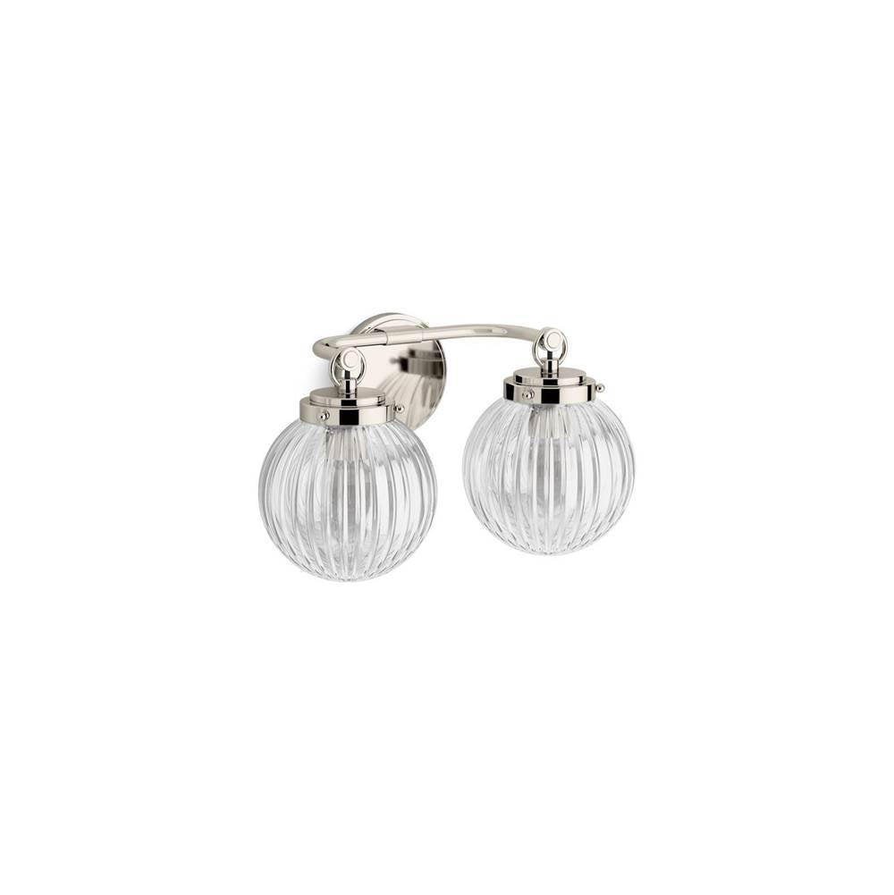 Kohler - EmbraE by Studio McGee Two-light sconce - Polished Nickel