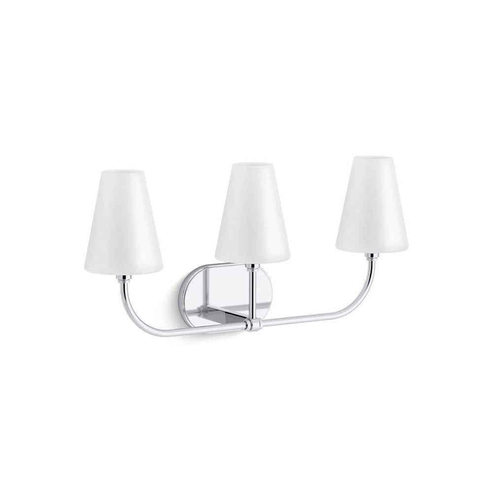 Kohler - KernenE by Studio McGee Three-light sconce - Polished Chrome