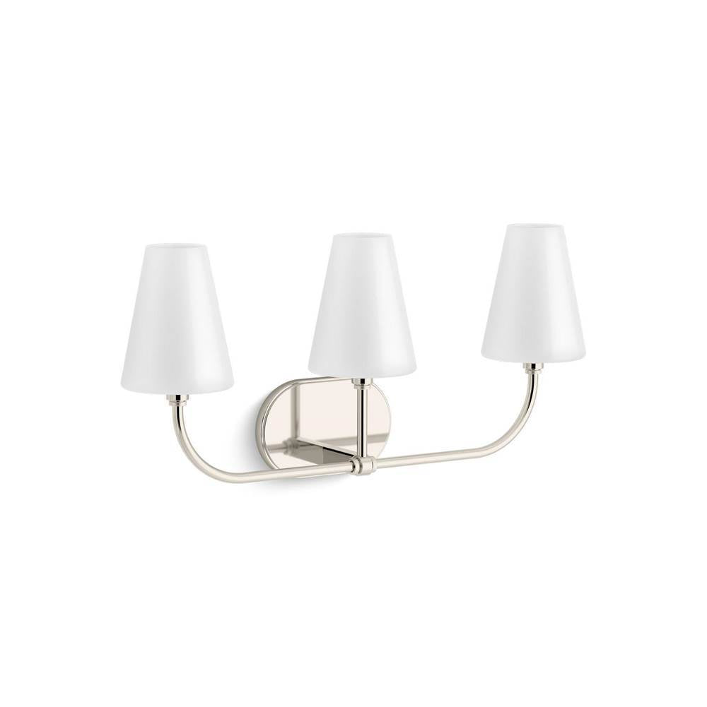 Kohler - KernenE by Studio McGee Three-light sconce - Polished Nickel