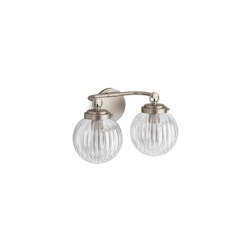 Kohler - EmbraE by Studio McGee Two-light sconce - Brushed Nickel