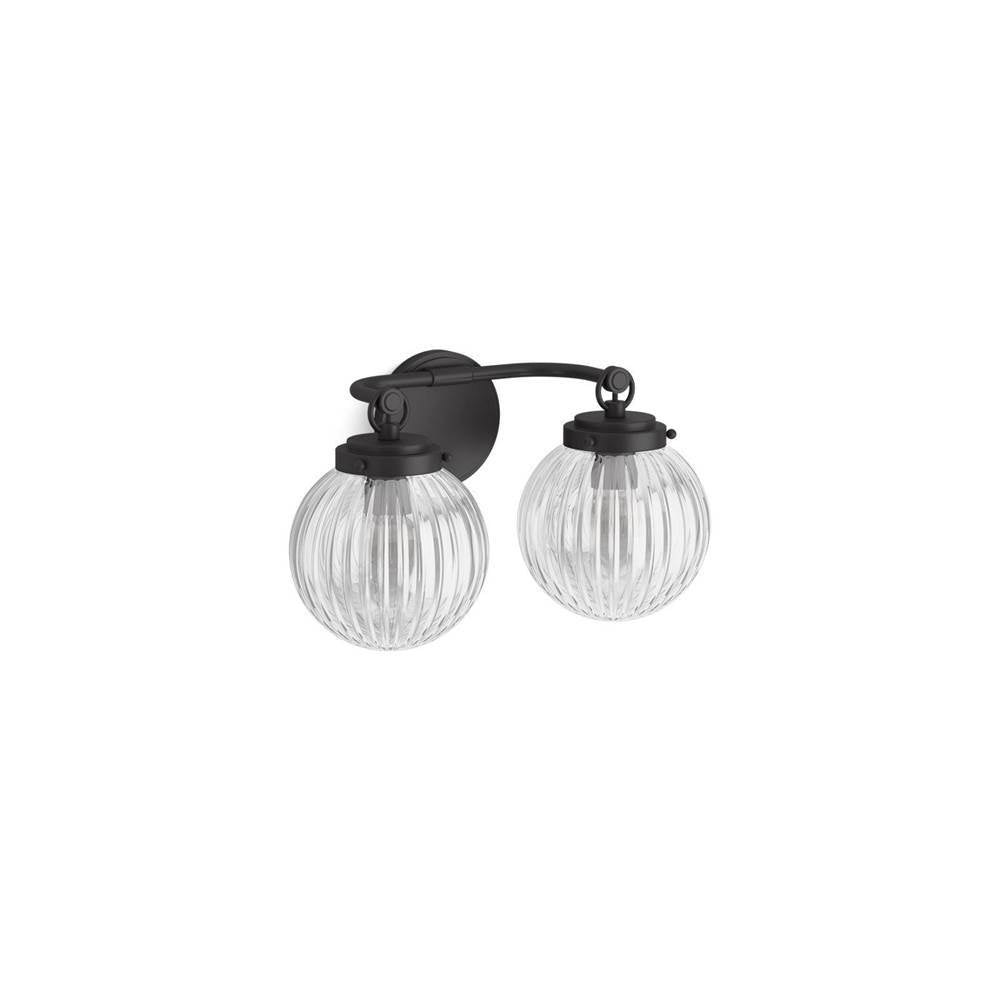 Kohler - EmbraE by Studio McGee Two-light sconce - Matte Black