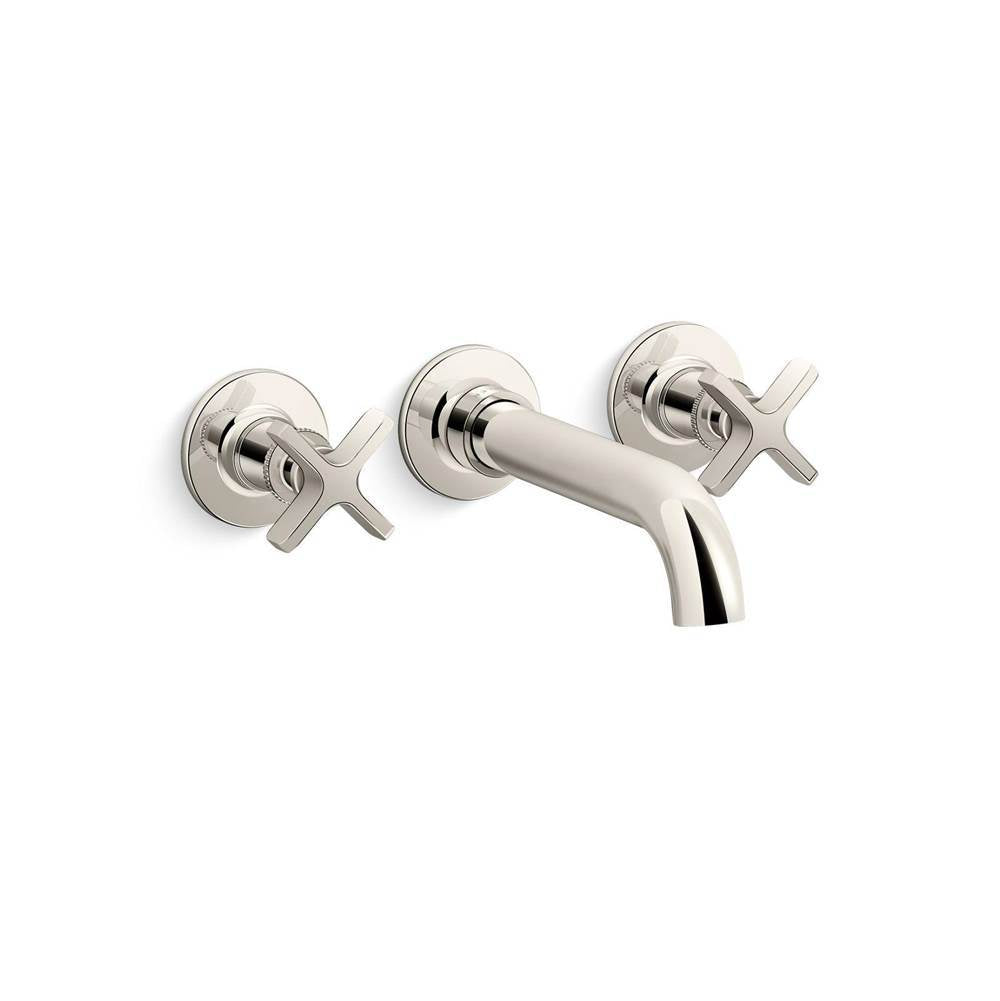 Kohler - CastiaE by Studio McGee Wall-mount bath faucet trim - Vibrant Polished Nickel