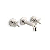 Kohler - CastiaE by Studio McGee Wall-mount bath faucet trim - Vibrant Polished Nickel
