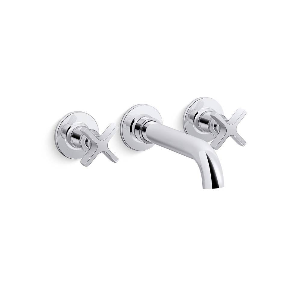 Kohler - CastiaE by Studio McGee Wall-mount bath faucet trim - Polished Chrome