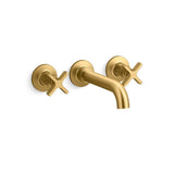 Kohler - CastiaE by Studio McGee Wall-mount bath faucet trim - Vibrant Brushed Moderne Brass