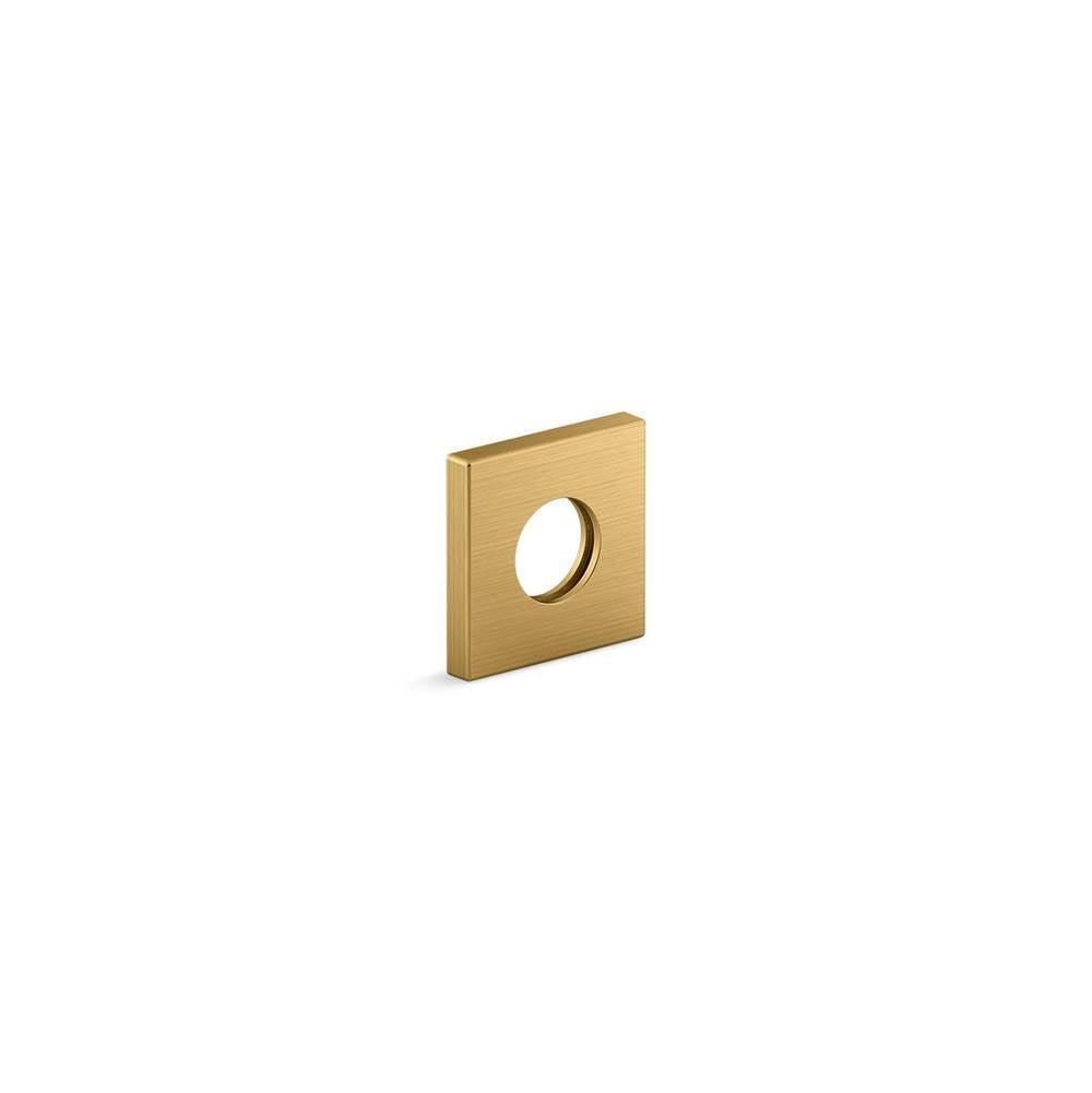 Kohler - Shower arm trim kit, square - Vibrant Brushed Moderne Brass