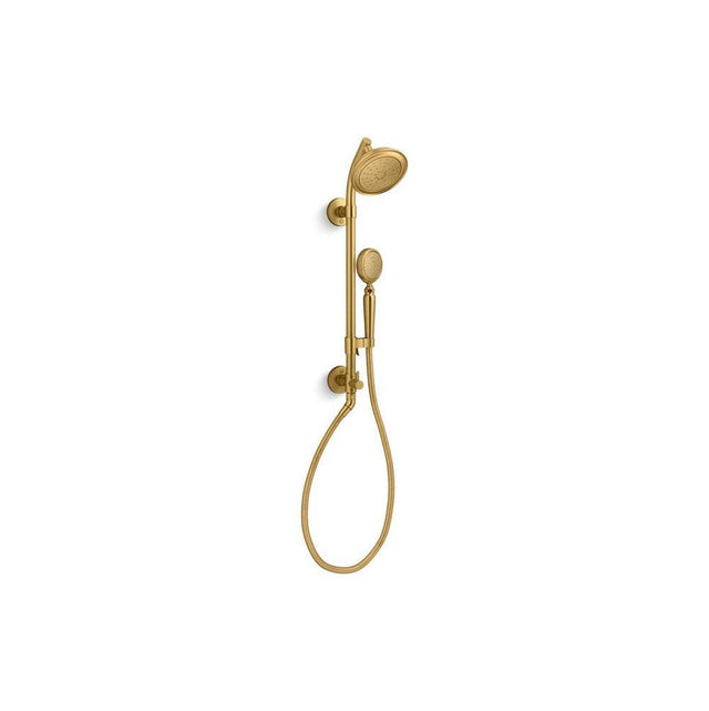 Kohler - Artifacts HydroRail-S shower column kit, 1.75 gpm - Vibrant Brushed Moderne Brass