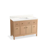 Kohler - MalinE by Studio McGee 48'' bathroom vanity cabinet with sink and quartz top - White Oak