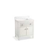 Kohler - MalinE by Studio McGee 30'' bathroom vanity cabinet with sink and quartz top - White