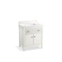 Kohler - MalinE by Studio McGee 30'' bathroom vanity cabinet with sink and quartz top - White