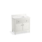 Kohler - MalinE by Studio McGee 36'' bathroom vanity cabinet with sink and quartz top - White