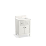 Kohler - MalinE by Studio McGee 24'' bathroom vanity cabinet with sink and quartz top - White