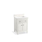 Kohler - MalinE by Studio McGee 24'' bathroom vanity cabinet with sink and quartz top - White
