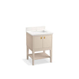 Kohler - Seagrove by Studio McGee 24'' bathroom vanity cabinet with sink and quartz top - Light Clay