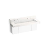 Kohler - ConstellationE 60'' wall-mount trough lavatory system with backsplash - Designer White