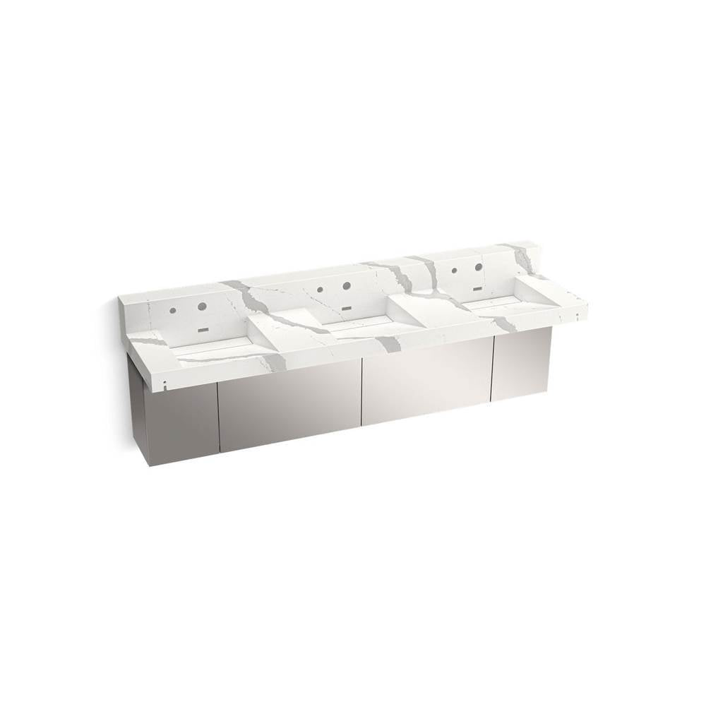 Kohler - ConstellationE 90'' wall-mount basin lavatory system with backsplash - Et Bianco Cal