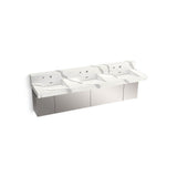Kohler - ConstellationE 90'' wall-mount basin lavatory system with backsplash - Et Bianco Cal